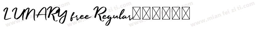 LUNARY free Regular字体转换